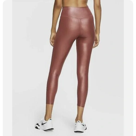 NWT! Women's Nike One Icon Shimmer Leggings - Picture 3 of 6